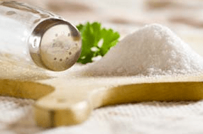 Redução na quantidade de consumo de sal