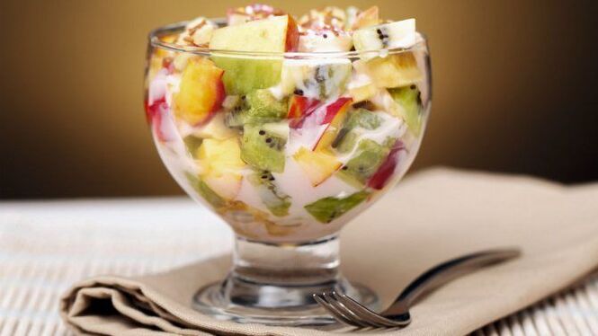 salada de frutas na dieta