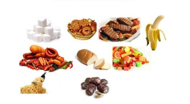 alimentos proibidos em uma dieta